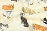 Cats Harrods Department Store! 1 Meter Medium Thickness Printed Plain Cotton Fabric, Craft Fabric