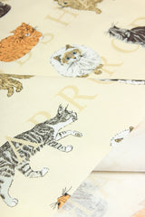 Cats Harrods Department Store! 1 Meter Medium Thickness Printed Plain Cotton Fabric, Craft Fabric