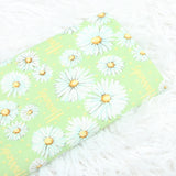 Daisy Flowers Harrrods the Department Store! 1 Meter Medium Thickness Printed Plain Cotton Fabric, Craft Fabric