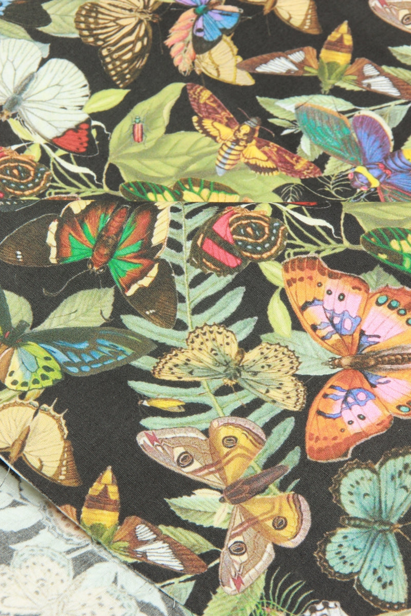 Butterfly Species Book 4 prints! 1 Yard Medium Thickness Plain Cotton Fabric, Fabric by Yard, Yardage Cotton Fabrics for Clothes Crafts