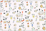 Hello Kitty My Melody Pochacco Sanrio! 1 Yard Printed Cotton Fabric, Fabric by Yard, Yardage Bag Fabrics, Children Fabrics, Kids, Japanese