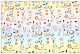 Hello Kitty My Melody Pochacco Sanrio! 1 Yard Printed Cotton Fabric, Fabric by Yard, Yardage Bag Fabrics, Children Fabrics, Kids, Japanese