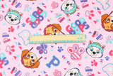 Paw Patrol Series 2 6 prints! 1 Meter Medium Thickness Cotton Fabric, Fabric by Yard, Yardage Cotton Fabrics for Style Clothes, Bags Dog