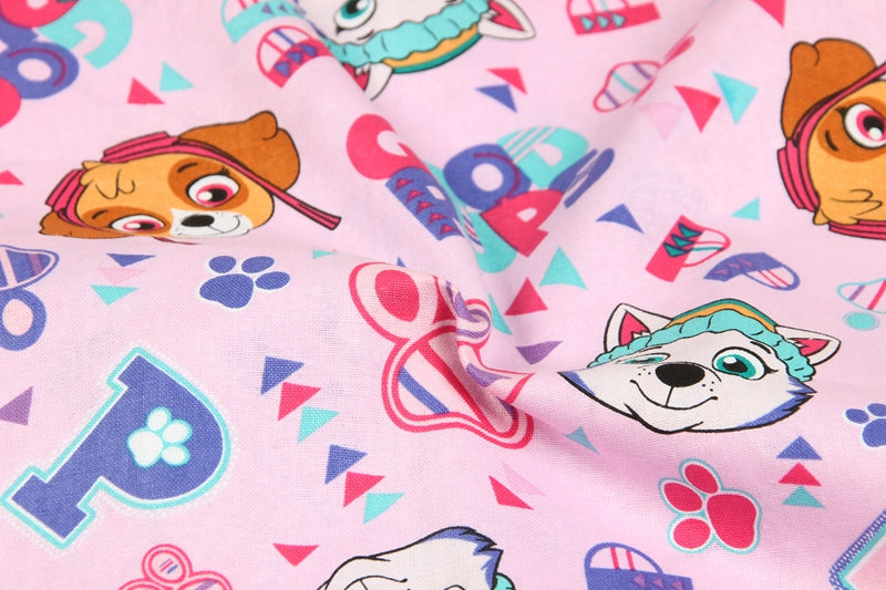 Paw Patrol Series 2 6 prints! 1 Meter Medium Thickness Cotton Fabric, Fabric by Yard, Yardage Cotton Fabrics for Style Clothes, Bags Dog