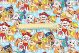 Paw Patrol Series 2 6 prints! 1 Meter Medium Thickness Cotton Fabric, Fabric by Yard, Yardage Cotton Fabrics for Style Clothes, Bags Dog