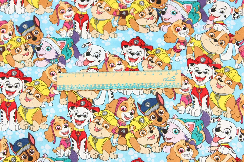 Paw Patrol Series 2 6 prints! 1 Meter Medium Thickness Cotton Fabric, Fabric by Yard, Yardage Cotton Fabrics for Style Clothes, Bags Dog