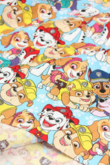 Paw Patrol Series 2 6 prints! 1 Meter Medium Thickness Cotton Fabric, Fabric by Yard, Yardage Cotton Fabrics for Style Clothes, Bags Dog