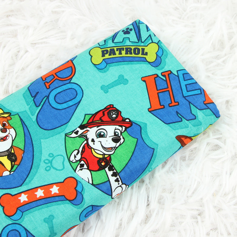 Paw Patrol Series 2 6 prints! 1 Meter Medium Thickness Cotton Fabric, Fabric by Yard, Yardage Cotton Fabrics for Style Clothes, Bags Dog