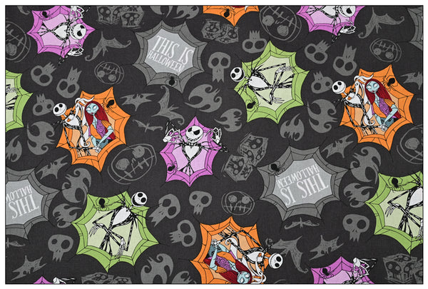 This is Halloween Nightmare beofre Christmas! 1 Meter Medium Thickness Plain Cotton Fabric, Fabric by Yard, Yardage Cotton Fabrics for Clothes Crafts