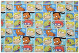 Rugrats All Characters Grid! 1 Meter Plain Cotton Fabric by Yard, Yardage Cotton Fabrics for Style Bags