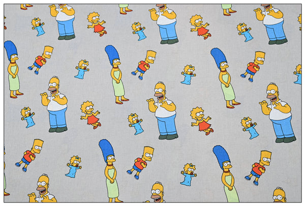 the Simpsons gray! 1 Meter Plain Cotton Fabric by Yard, Yardage Cotton Fabrics for Style Bags