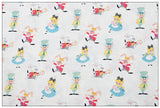 Alice in Wonderland 3 Prints! 1 Meter Plain Cotton Fabric by Yard, Yardage Cotton Fabrics for Style Bags