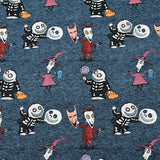 Barrel Nightmare beofre Christmas! 1 Meter Medium Thickness Plain Cotton Fabric, Fabric by Yard, Yardage Cotton Fabrics for Clothes Crafts