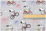 Snoopy 3 prints! 1 Meter Plain Cotton Fabric by Yard, Yardage Cotton Fabrics for Style Craft Bags