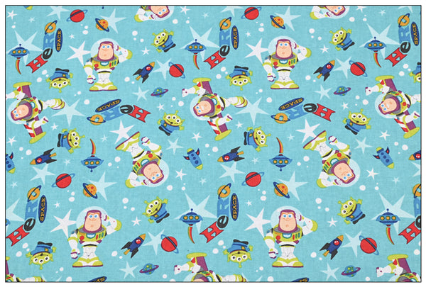 Hero Space Buzz Lightyear Alien! 1 Meter Plain Cotton Fabric by Yard, Yardage Cotton Fabrics for Style Craft Bags