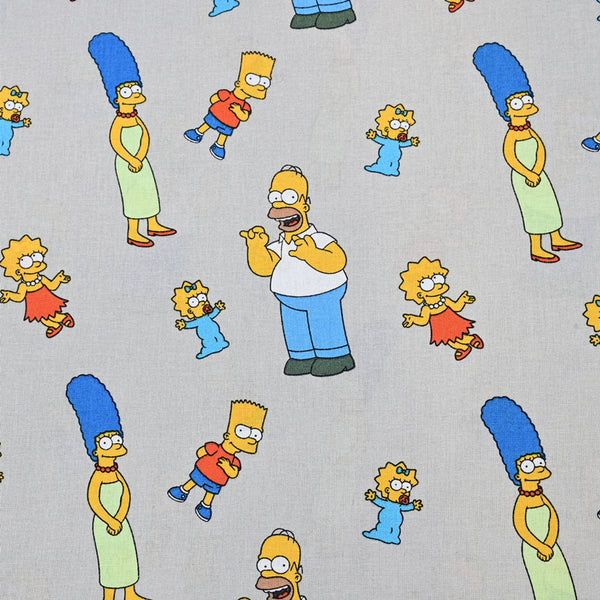 the Simpsons gray! 1 Meter Plain Cotton Fabric by Yard, Yardage Cotton Fabrics for Style Bags