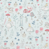 Alice in Wonderland 3 Prints! 1 Meter Plain Cotton Fabric by Yard, Yardage Cotton Fabrics for Style Bags