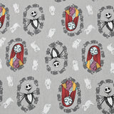Jack and Sally Nightmare beofre Christmas 3 prints! 1 Meter Medium Thickness Plain Cotton Fabric, Fabric by Yard, Yardage Cotton Fabrics for Clothes Crafts