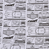 Wayne Industies Batmobile! 1 Meter Medium Thickness Printed Plain Cotton Fabric, Fabric by Yard, Yardage Batman Fabric