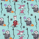 Snake Jack and Sally Barrel Nightmare beofre Christmas 2 prints! 1 Meter Medium Thickness Plain Cotton Fabric, Fabric by Yard, Yardage Cotton Fabrics for Clothes Crafts