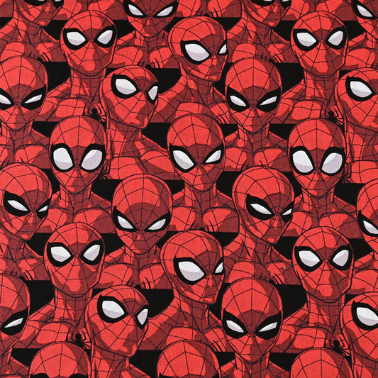 Spider-man Red! 1 Meter Medium Thickness Printed Plain Cotton Fabric, Fabric by Yard, Yardage Batman Fabric