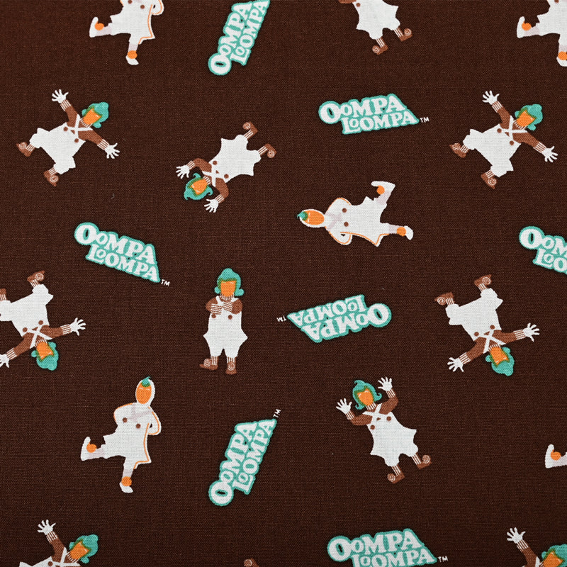 Oompa Loompa Willy Wonka! 1 Meter Plain Cotton Fabric by Yard, Yardage Cotton Fabrics for Style Bags