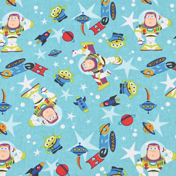 Hero Space Buzz Lightyear Alien! 1 Meter Plain Cotton Fabric by Yard, Yardage Cotton Fabrics for Style Craft Bags