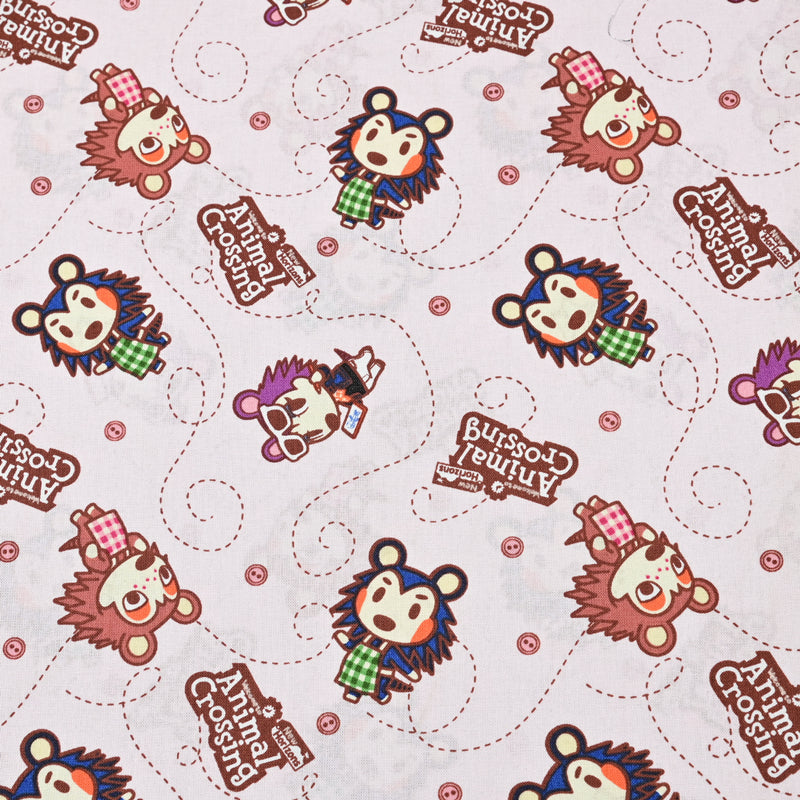 Animal Crossing cartoon! 1 Meter Plain Cotton Fabric by Yard, Yardage Cotton Fabrics for Style Bags