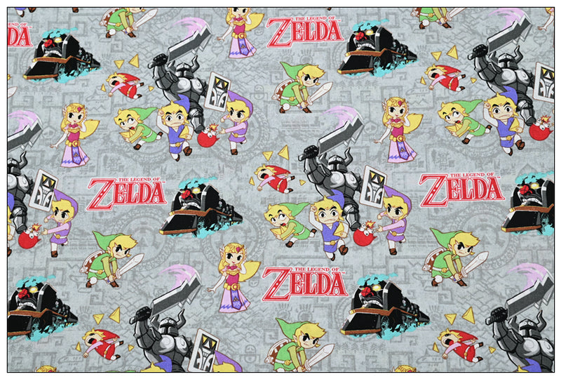 the Legend of Zelda! 1 Meter Plain Cotton Fabric by Yard, Yardage Cotton Fabrics for Style Bags