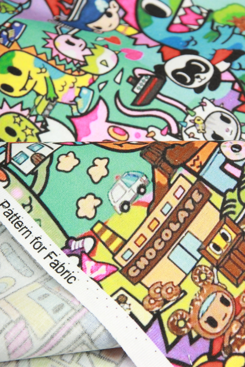 Tokidoki Anime Characters Series 1 ! 1 Yard Quality Printed Cotton Fabric, Fabric by Yard, Yardage Cotton Children Fabrics, Japanese