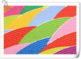 Rainbow color! 1 Meter Medium Thickness Plain Cotton Fabric, Fabric by Yard, Yardage Cotton Fabrics for Clothes Crafts