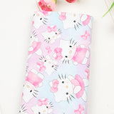 Hello Kitty 6 prints! 1 Yard Printed Cotton Fabric, Fabric by Yard, Yardage Bag Fabrics, Children Fabrics, Kids, Japanese