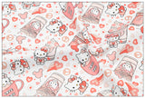 Hello Kitty 6 prints! 1 Yard Printed Cotton Fabric, Fabric by Yard, Yardage Bag Fabrics, Children Fabrics, Kids, Japanese