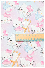 Hello Kitty 6 prints! 1 Yard Printed Cotton Fabric, Fabric by Yard, Yardage Bag Fabrics, Children Fabrics, Kids, Japanese