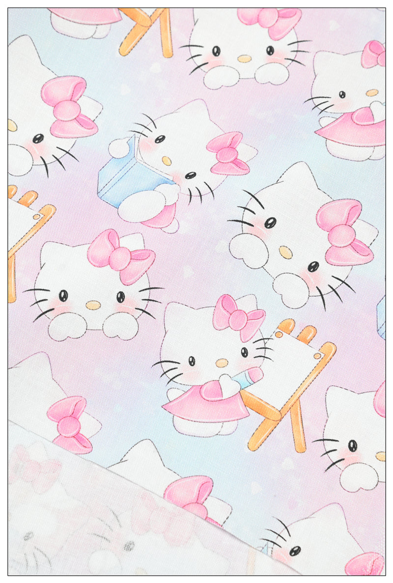 Hello Kitty 6 prints! 1 Yard Printed Cotton Fabric, Fabric by Yard, Yardage Bag Fabrics, Children Fabrics, Kids, Japanese