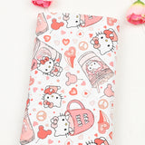 Hello Kitty 6 prints! 1 Yard Printed Cotton Fabric, Fabric by Yard, Yardage Bag Fabrics, Children Fabrics, Kids, Japanese