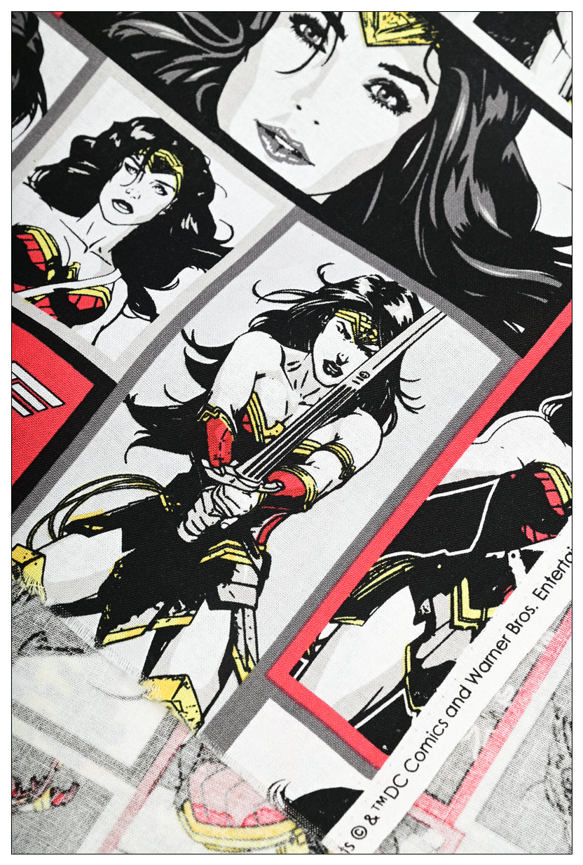 Save the Day Wonder Woman 2 prints! 1 yard Top Quality Medium Thickness Plain Cotton Fabric, Fabric by Yard, Avenger 2303