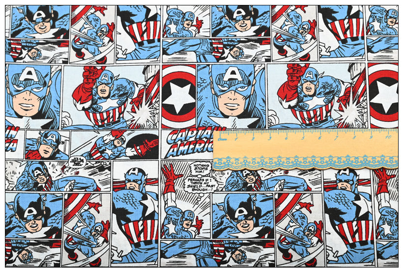 SALE! Marvel Super Hero Series 17 prints! 1 yard Top Quality Medium Thickness Plain Cotton Fabric, Fabric by Yard, Avenger 2303