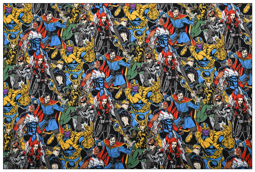 SALE! Marvel Super Hero Series 17 prints! 1 yard Top Quality Medium Thickness Plain Cotton Fabric, Fabric by Yard, Avenger 2303