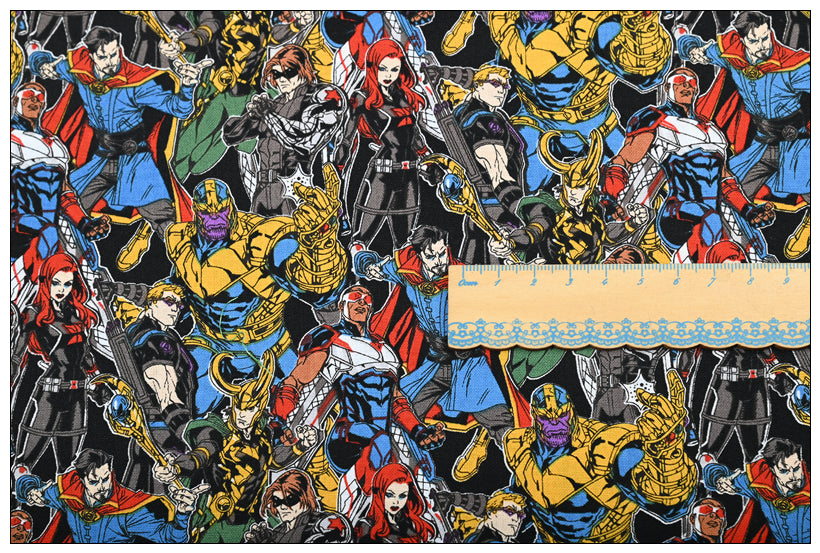 SALE! Marvel Super Hero Series 17 prints! 1 yard Top Quality Medium Thickness Plain Cotton Fabric, Fabric by Yard, Avenger 2303