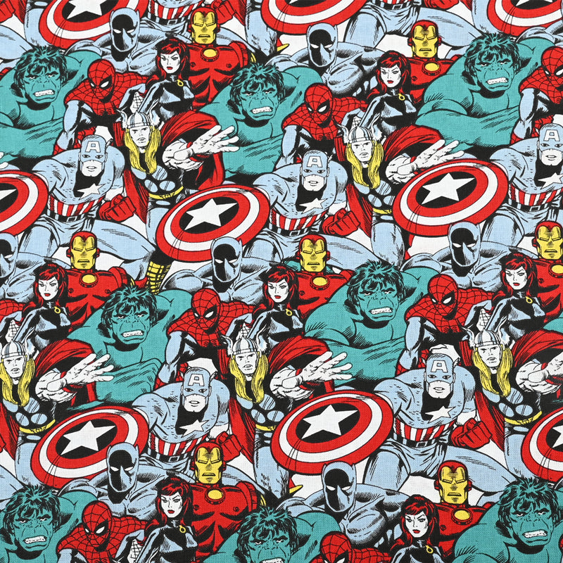 SALE! Marvel Super Hero Series 17 prints! 1 yard Top Quality Medium Thickness Plain Cotton Fabric, Fabric by Yard, Avenger 2303