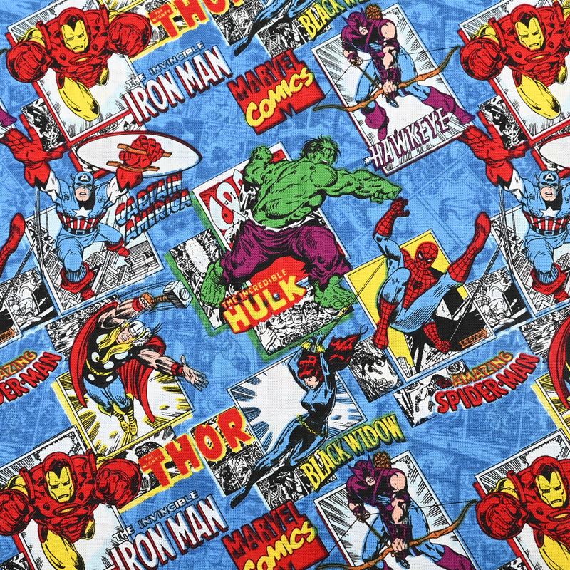 SALE! Marvel Super Hero Series 17 prints! 1 yard Top Quality Medium Thickness Plain Cotton Fabric, Fabric by Yard, Avenger 2303