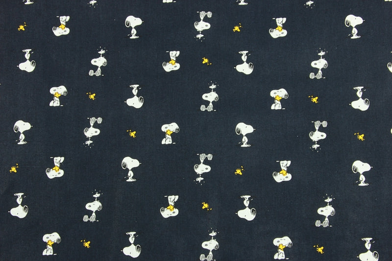 Classic Snoopy and Woodstock 2 colors! 1 Meter Medium Thickness Cotton Fabric by Yard, Yardage Cotton Fabrics for  Style Garments, Bags