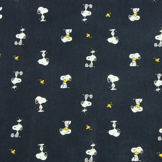 Classic Snoopy and Woodstock 2 colors! 1 Meter Medium Thickness Cotton Fabric by Yard, Yardage Cotton Fabrics for  Style Garments, Bags