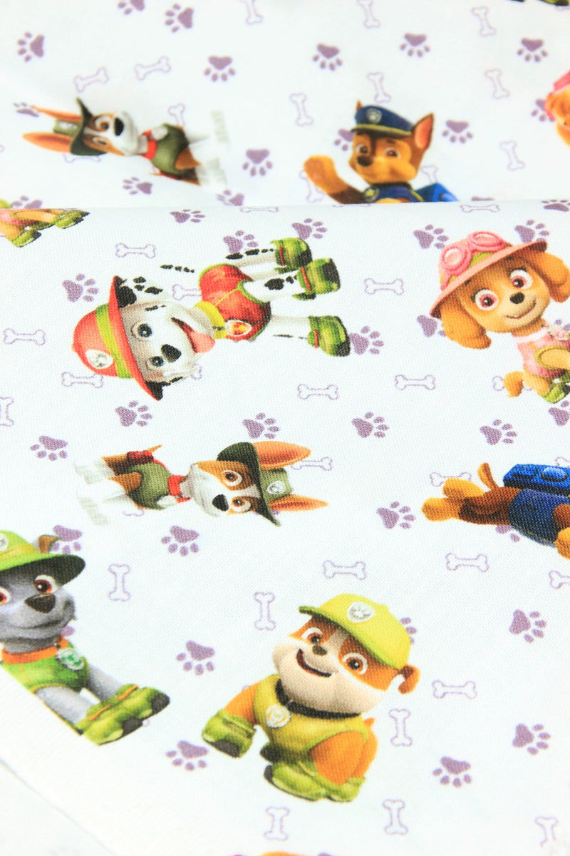 Paw Patrol Series 2 6 prints! 1 Meter Medium Thickness Cotton Fabric, Fabric by Yard, Yardage Cotton Fabrics for Style Clothes, Bags Dog