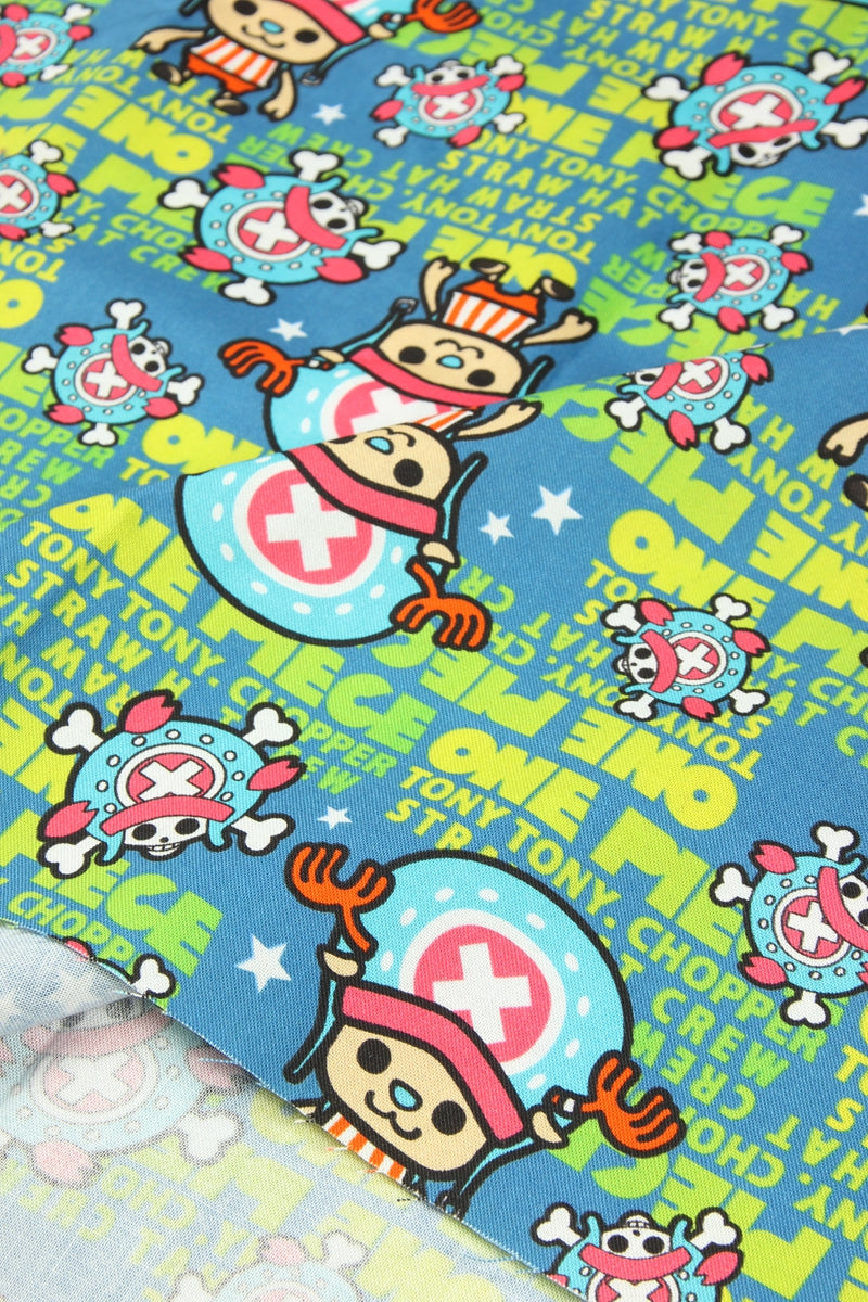 One Piece Luffy Cartoon Japanese Cartoon 2 Colors! 1 Meter Printed Cotton Fabric, Fabric by Yard, Yardage Fabrics, Children  Kids