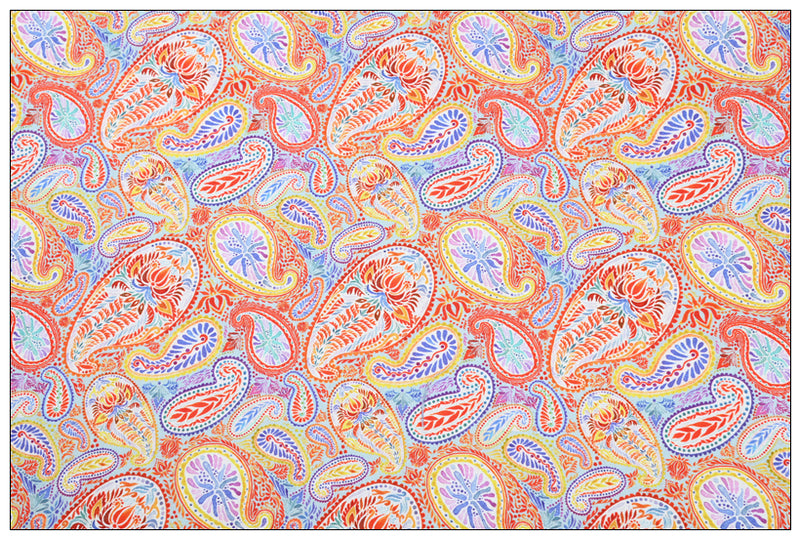 Paisley Pattern Collection 9 Prints! 1 Yard Medium Cotton Fabric, Fabric by Half Yard for Style Clothes, Bags