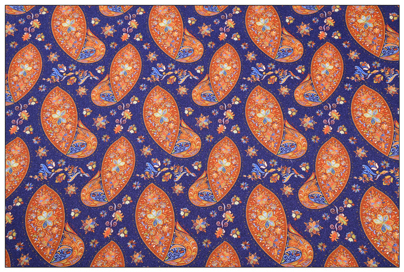 Paisley Pattern Collection 9 Prints! 1 Yard Medium Cotton Fabric, Fabric by Half Yard for Style Clothes, Bags