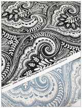 Paisley Hearts! 1 Yard High Quality Stiff Cotton Toile Fabric, Fabric by Yard, Yardage Cotton Canvas Fabrics for Bags