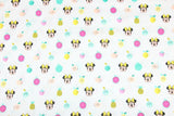 Minnie and Fruit! 1 Meter Medium Thicknessa Seersucker Cotton Fabric by Yard, Yardage Fabrics for Shirts, Summer Fabrics